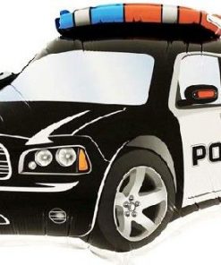 Black Police Car Shaped Foil